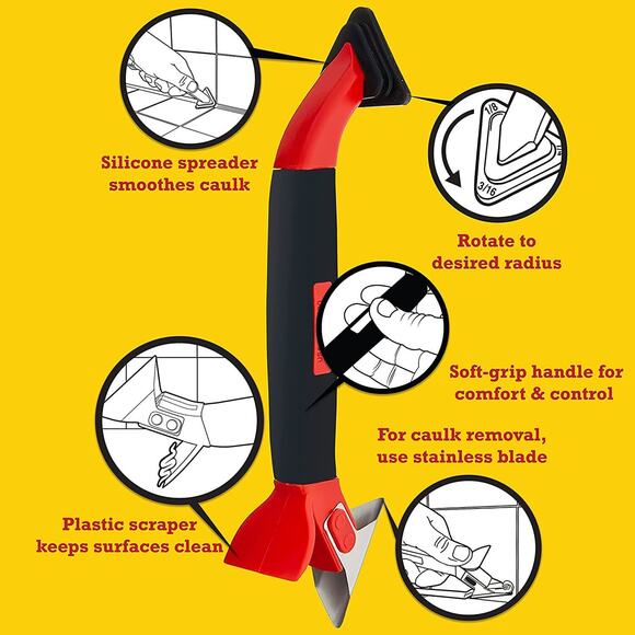 🔥3-In-1 Caulk Tool for Removal & Application BNWT🔥 - Picture 6 of 8